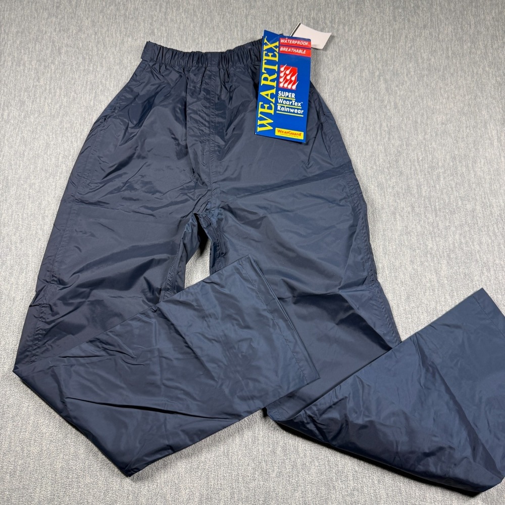 WearGuard WearTex Rain Pants Unisex XS Blue Waterproof‎ Breathable Workwear NWT